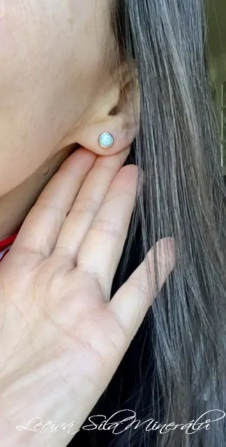 Larimar náušnice Ag 925