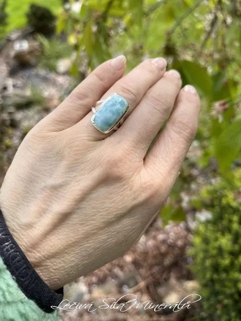 Larimar prsten Ag 925