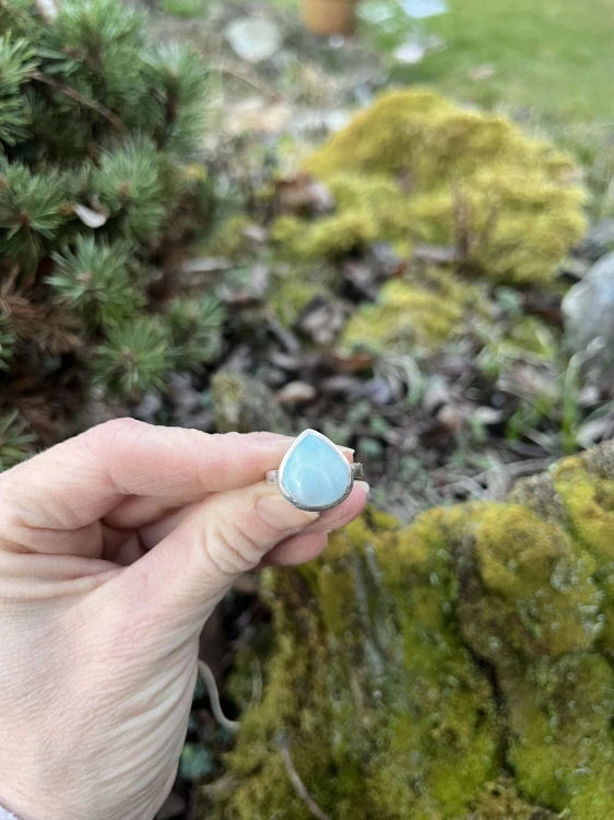 Larimar prsten Ag925