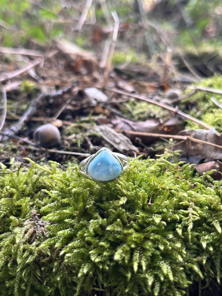 Larimar prsten Ag925