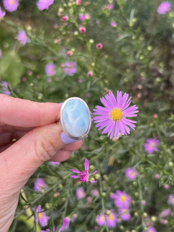 Larimar prsten Ag925