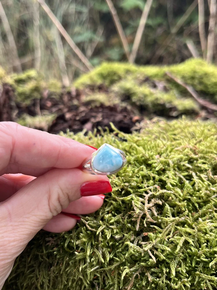 Larimar prsten Ag925