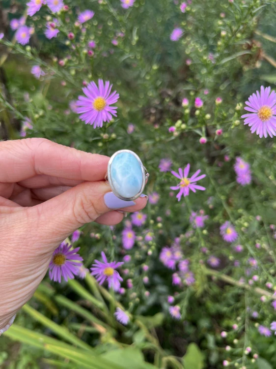 Larimar prsten Ag925