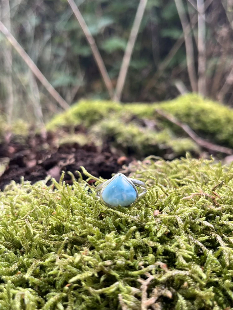 Larimar prsten Ag925