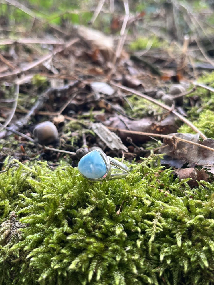 Larimar prsten Ag925