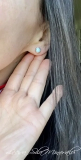 Larimar náušnice Ag 925