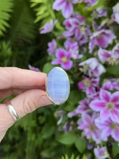 Chalcedon prsten Ag 925