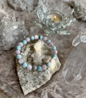 Larimar s Kunzitem
