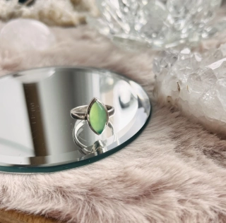 Chryzopras prsten Ag 925